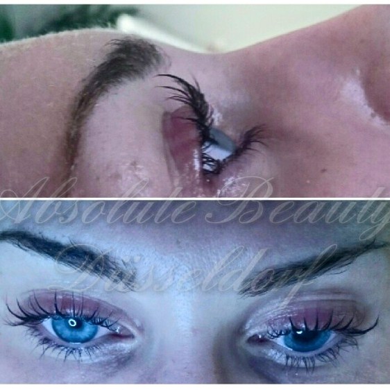 Wimpernlifting Düsseldorf Vorher Nachher